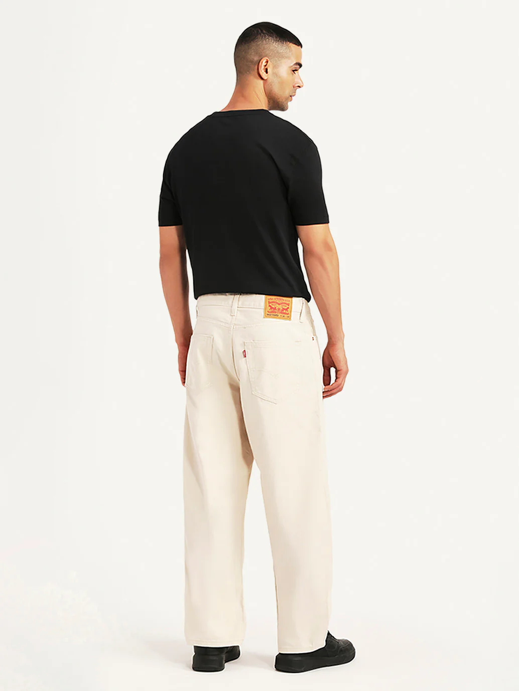 Men's 578 Beige Baggy Fit Mid Rise Jeans - Image 5