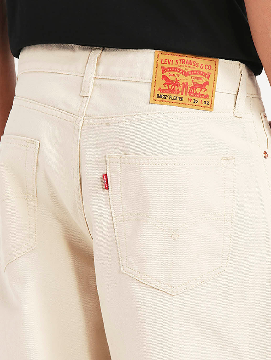 Men's 578 Beige Baggy Fit Mid Rise Jeans - Image 6