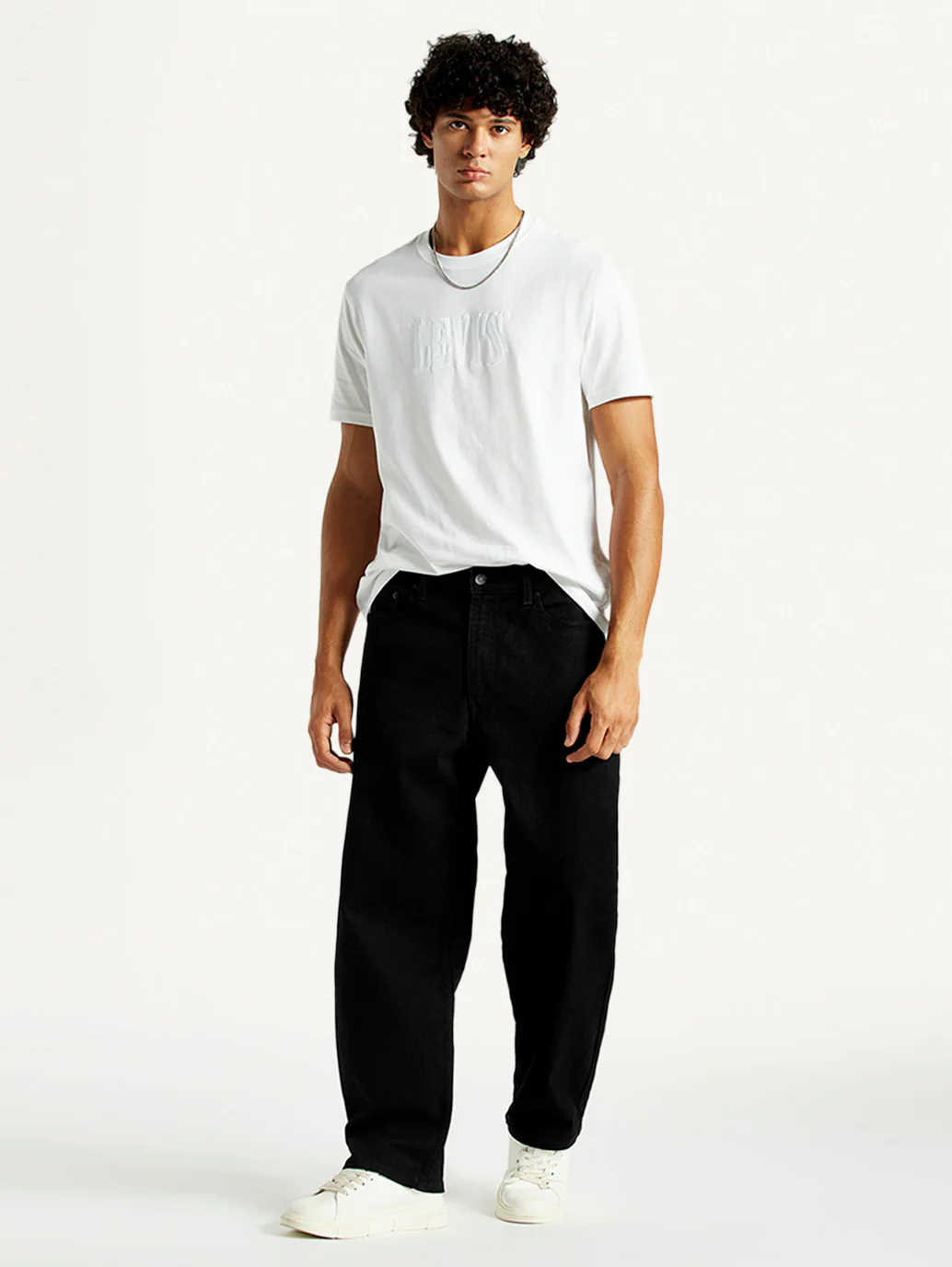 Men's 578 Black Loose Fit Mid Rise Jeans