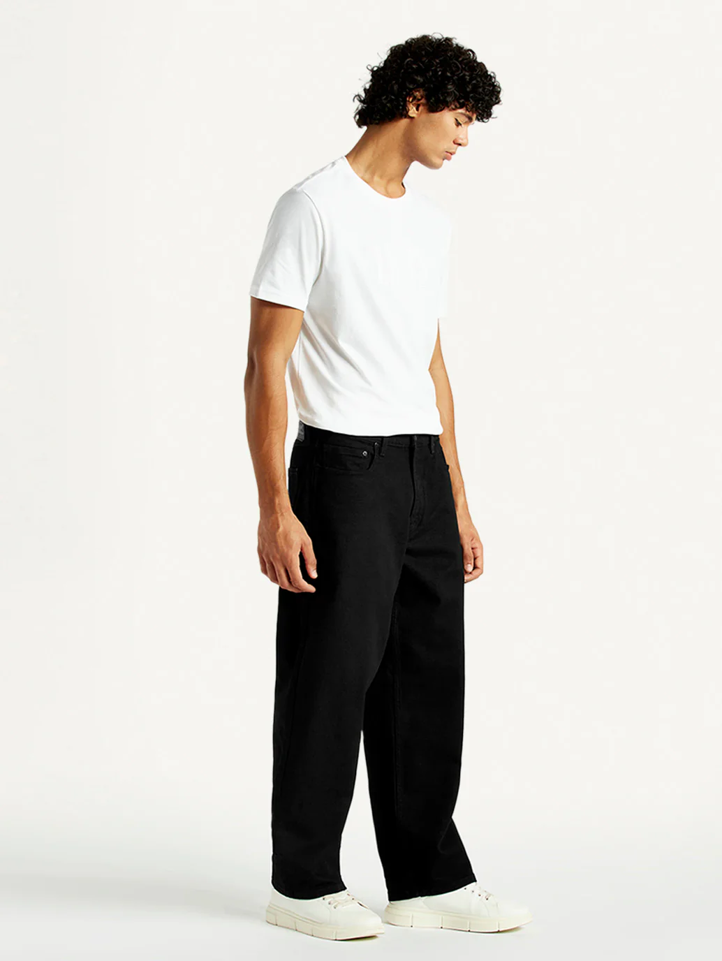 Men's 578 Black Loose Fit Mid Rise Jeans - Image 6