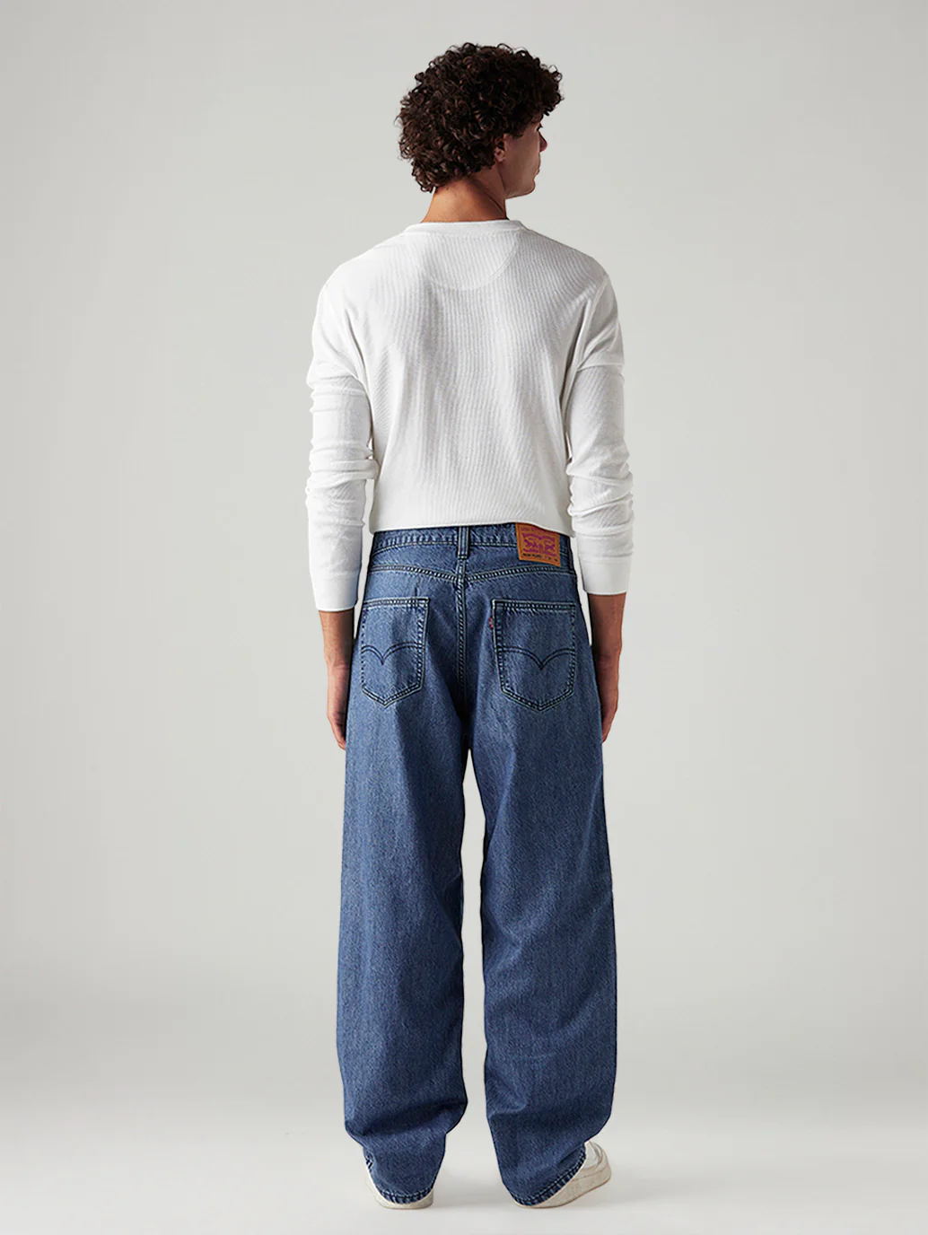 Men's 578 Blue Baggy Fit Low Rise Jeans - Image 3