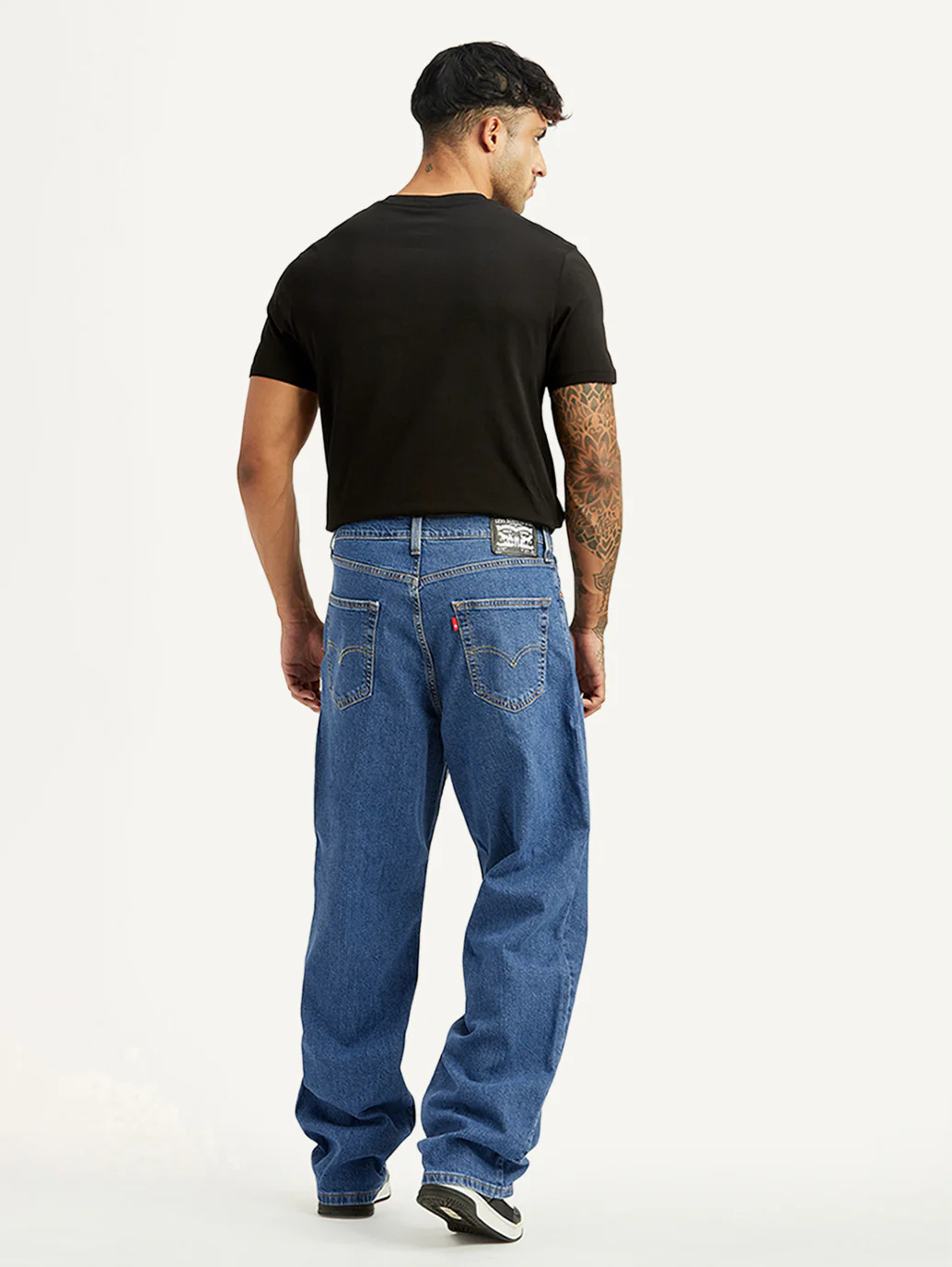 Men's 578 Blue Baggy Fit Mid Rise Jeans - Image 3