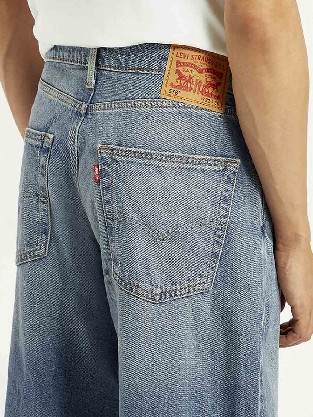 Men's 578 Blue Loose Fit Mid Rise Jeans - Image 7