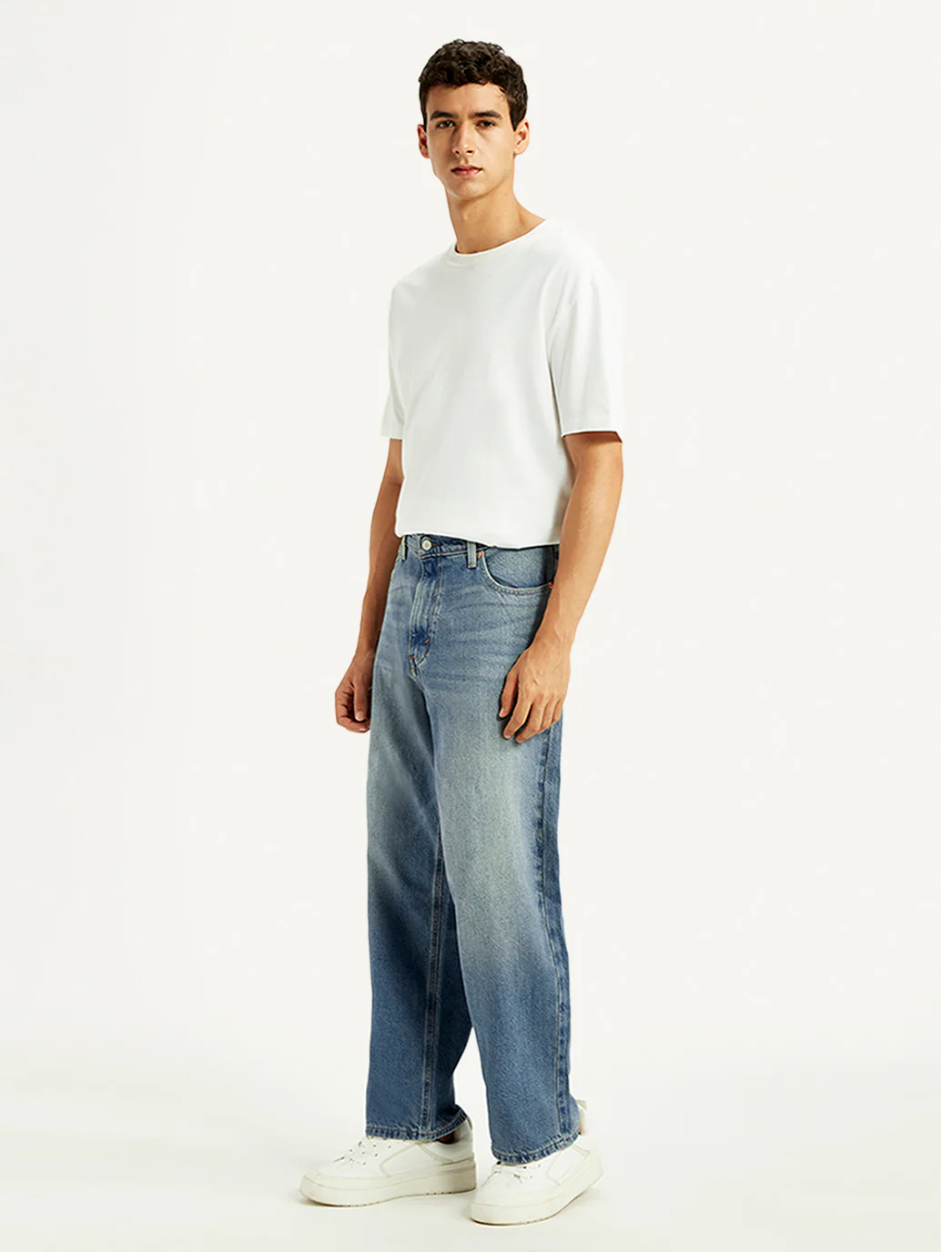 Men's 578 Blue Loose Fit Mid Rise Jeans - Image 8