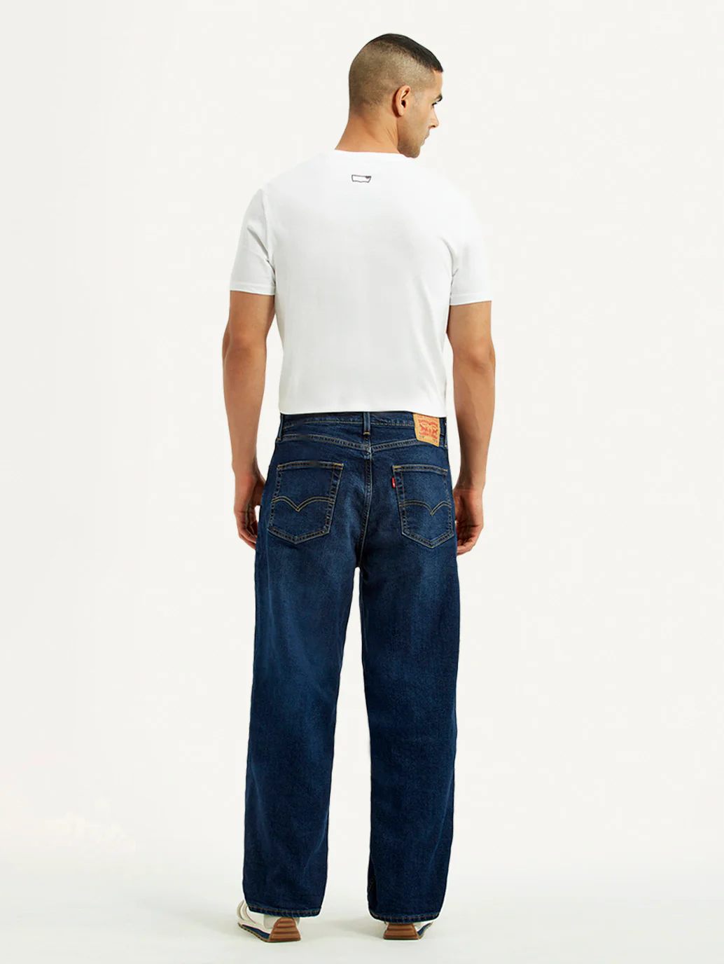 Men's 578 Dark Blue Loose Fit Mid Rise Jeans - Image 3