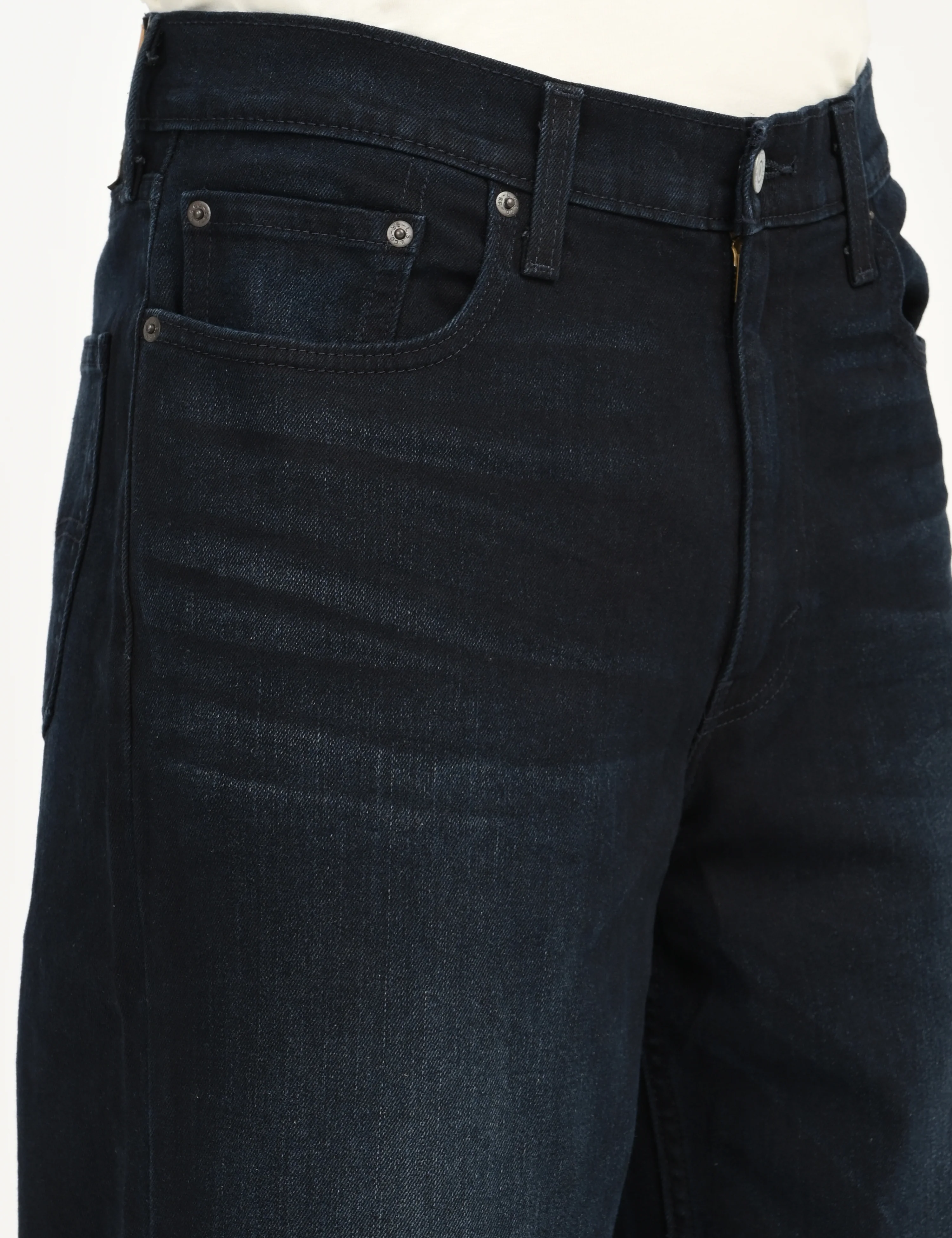 Men's 578 Dark Blue Loose Fit Mid Rise Jeans - Image 3