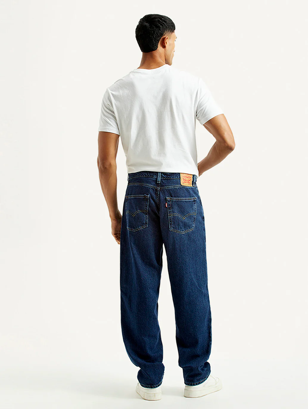 Men's 578 Dark Blue Loose Fit Mid Rise Jeans - Image 5