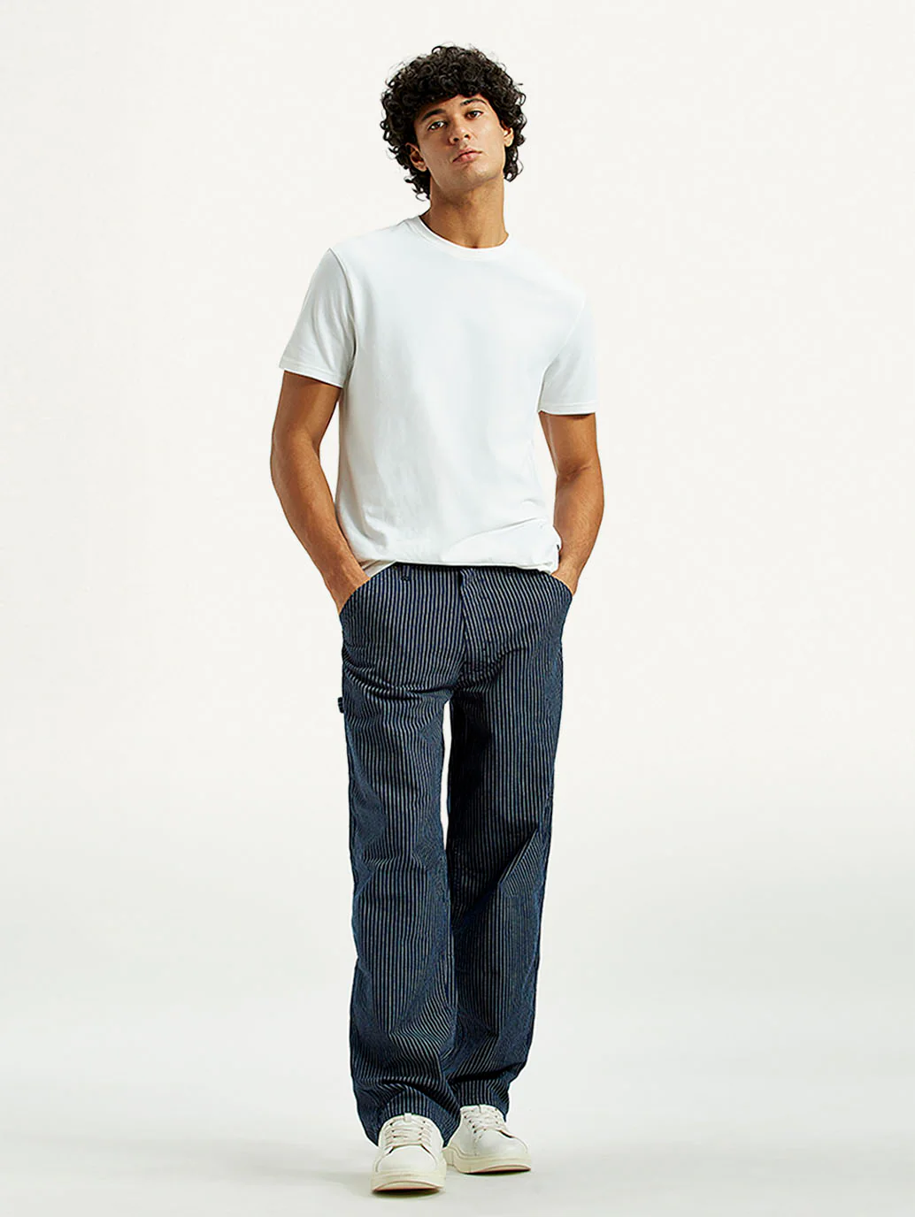 Men's 578 Dark Indigo Baggy Fit Mid Rise Carpenter Jeans - Image 7