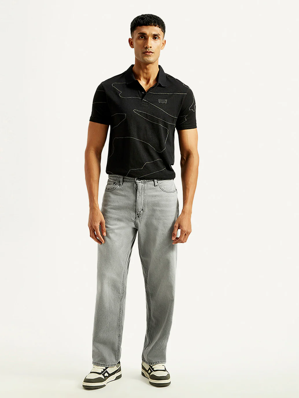 Men's 578 Light Grey Loose Fit Mid Rise Jeans - Image 2