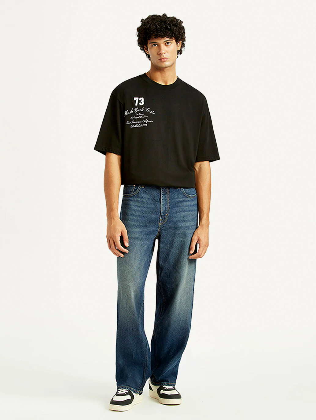 Men's 578 Dark Indigo Loose Fit Mid Rise Jeans