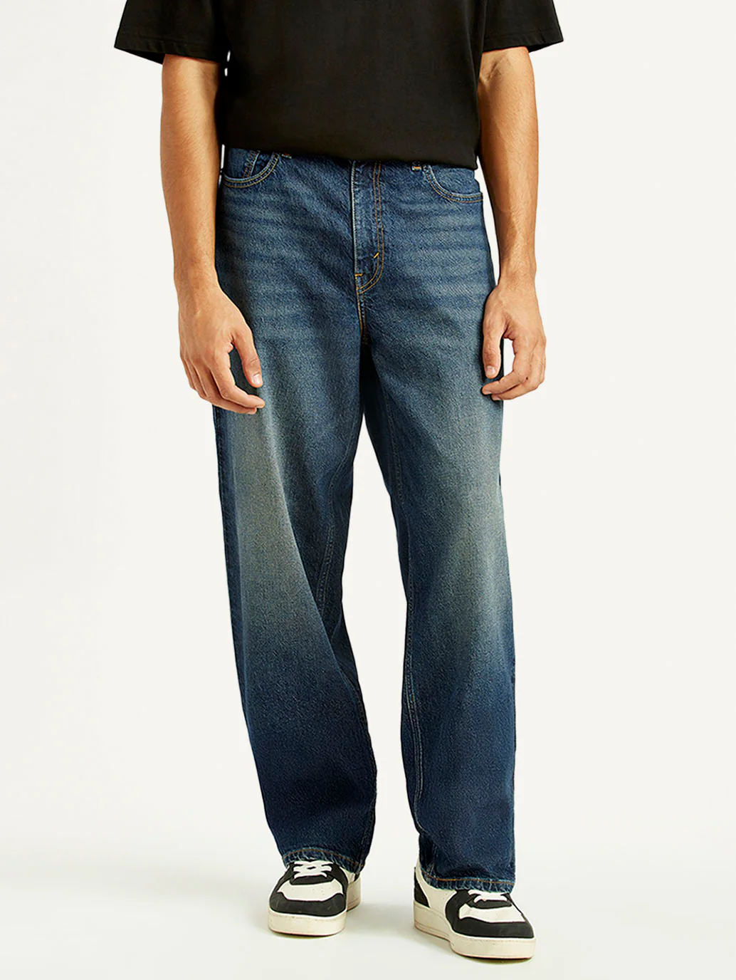 Men's 578 Dark Indigo Loose Fit Mid Rise Jeans - Image 3