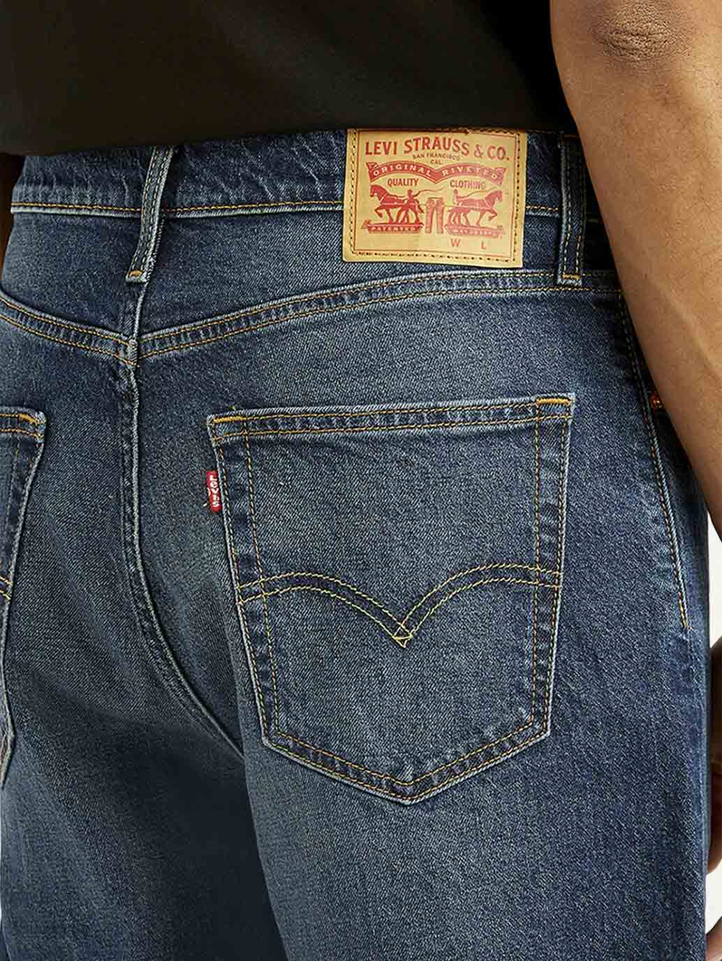 Men's 578 Dark Indigo Loose Fit Mid Rise Jeans - Image 5