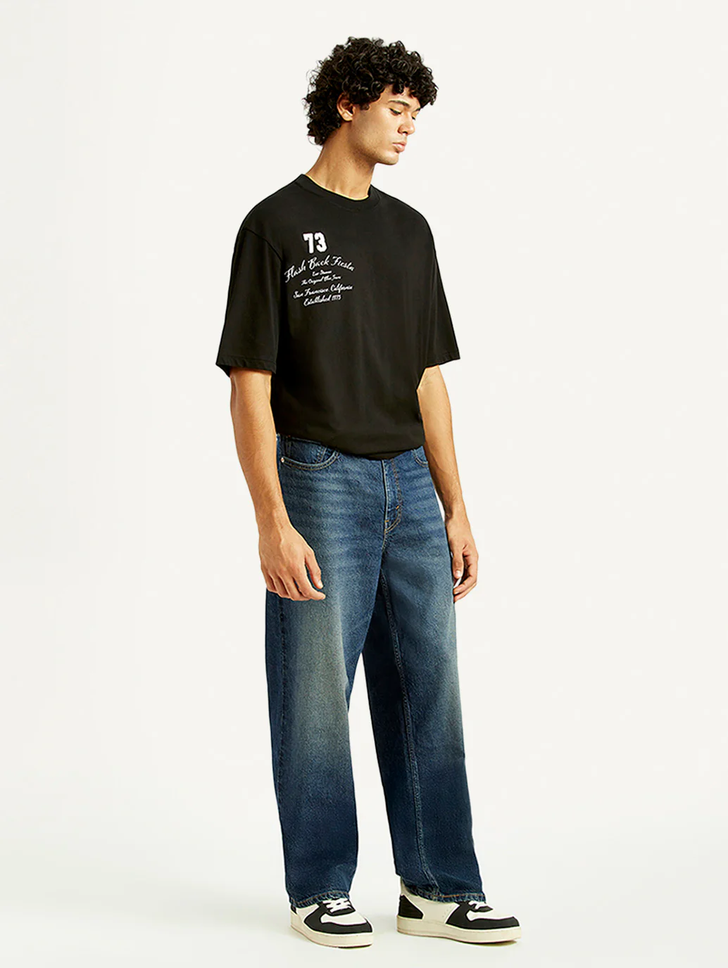 Men's 578 Dark Indigo Loose Fit Mid Rise Jeans - Image 6