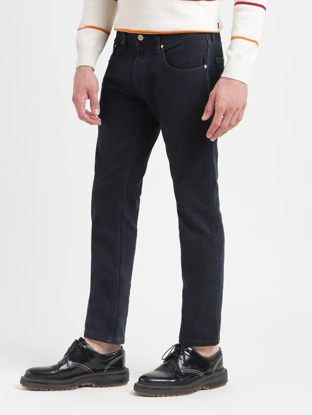 Men's 65504 Indigo Skinny Fit Mid Rise Jeans - Image 4