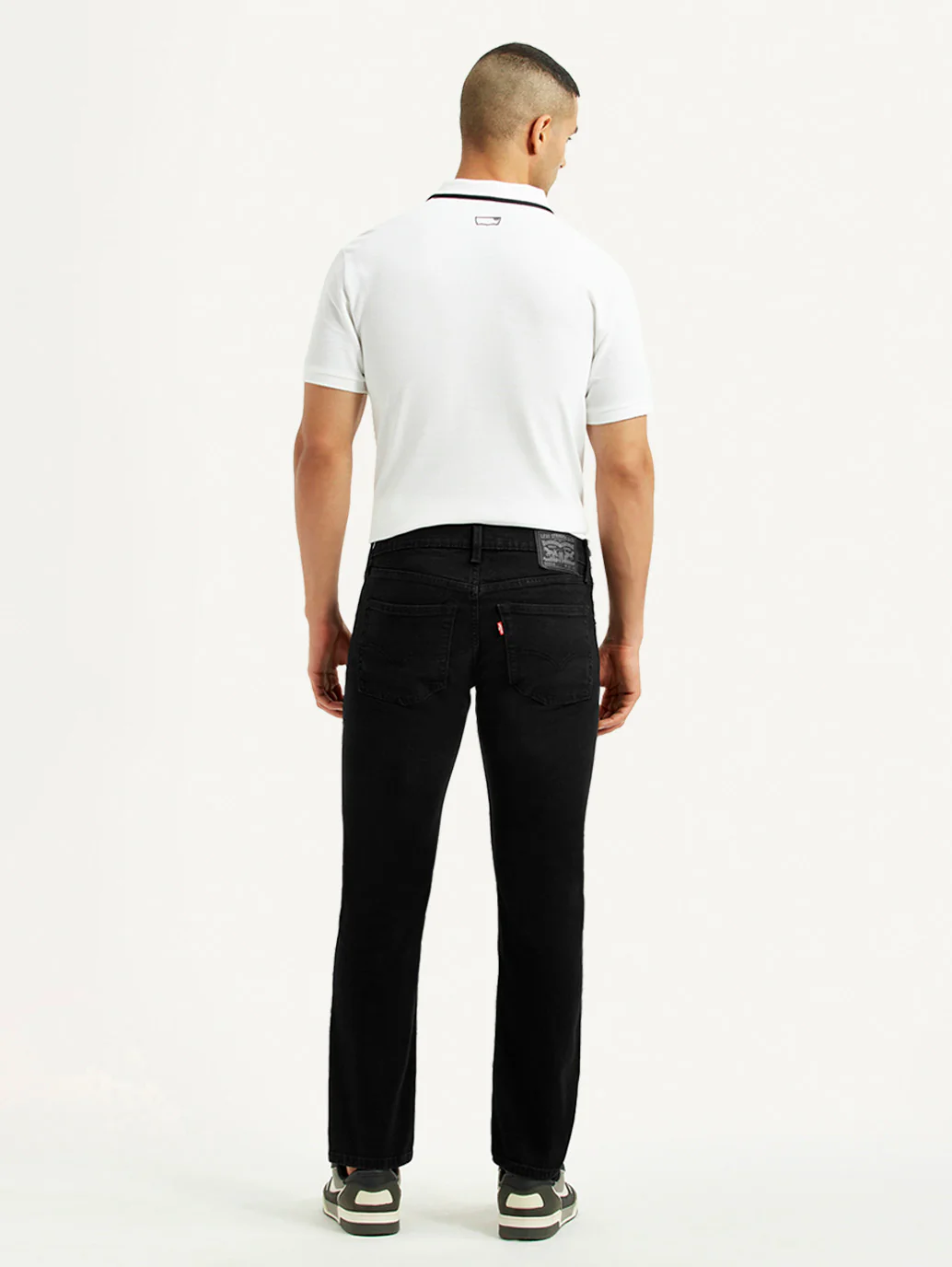 Men's 65504 Black Skinny Fit Mid Rise Jeans - Image 4