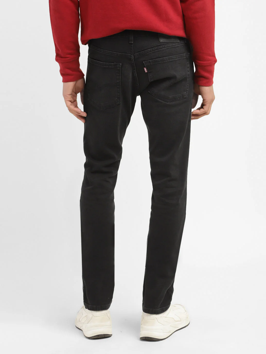Men's 65504 Black Skinny Fit Mid Rise Jeans - Image 3