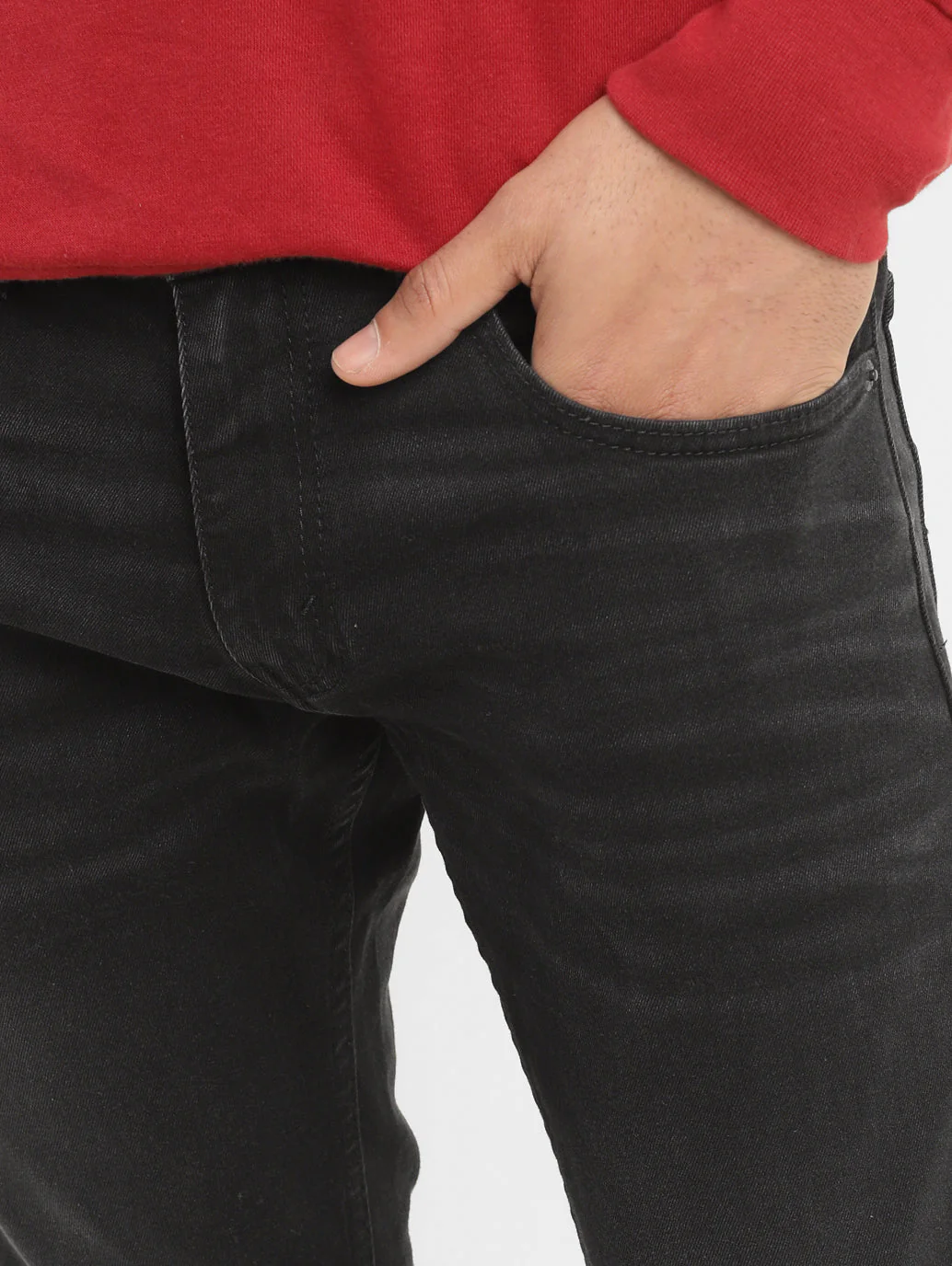 Men's 65504 Black Skinny Fit Mid Rise Jeans - Image 6