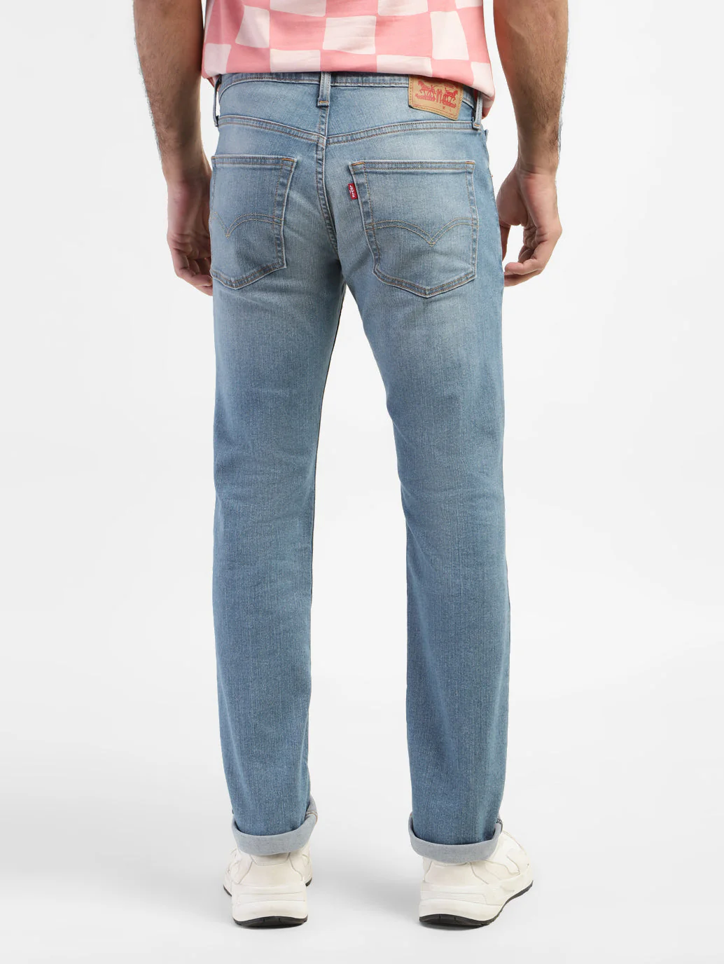 Men's 65504 Blue Skinny Fit Mid Rise Jeans - Image 3