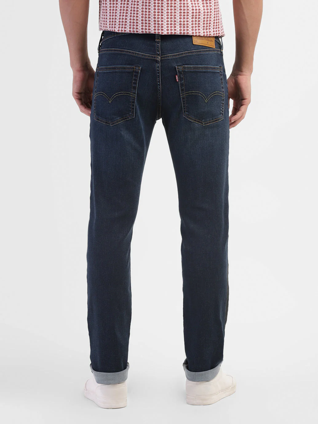 Men's 65504 Blue Skinny Fit Mid Rise Jeans - Image 3