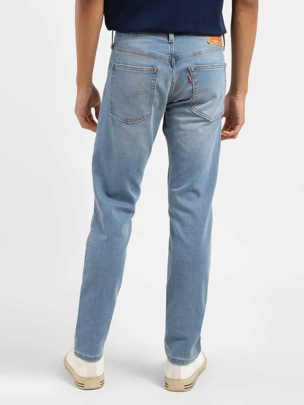 Men's 65504 Blue Skinny Fit Mid Rise Jeans - Image 3