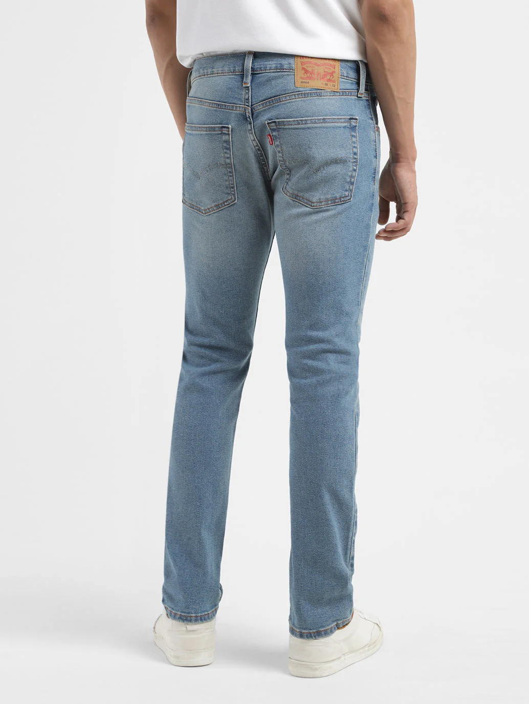 Men's 65504 Indigo Skinny Fit Mid Rise Jeans - Image 3