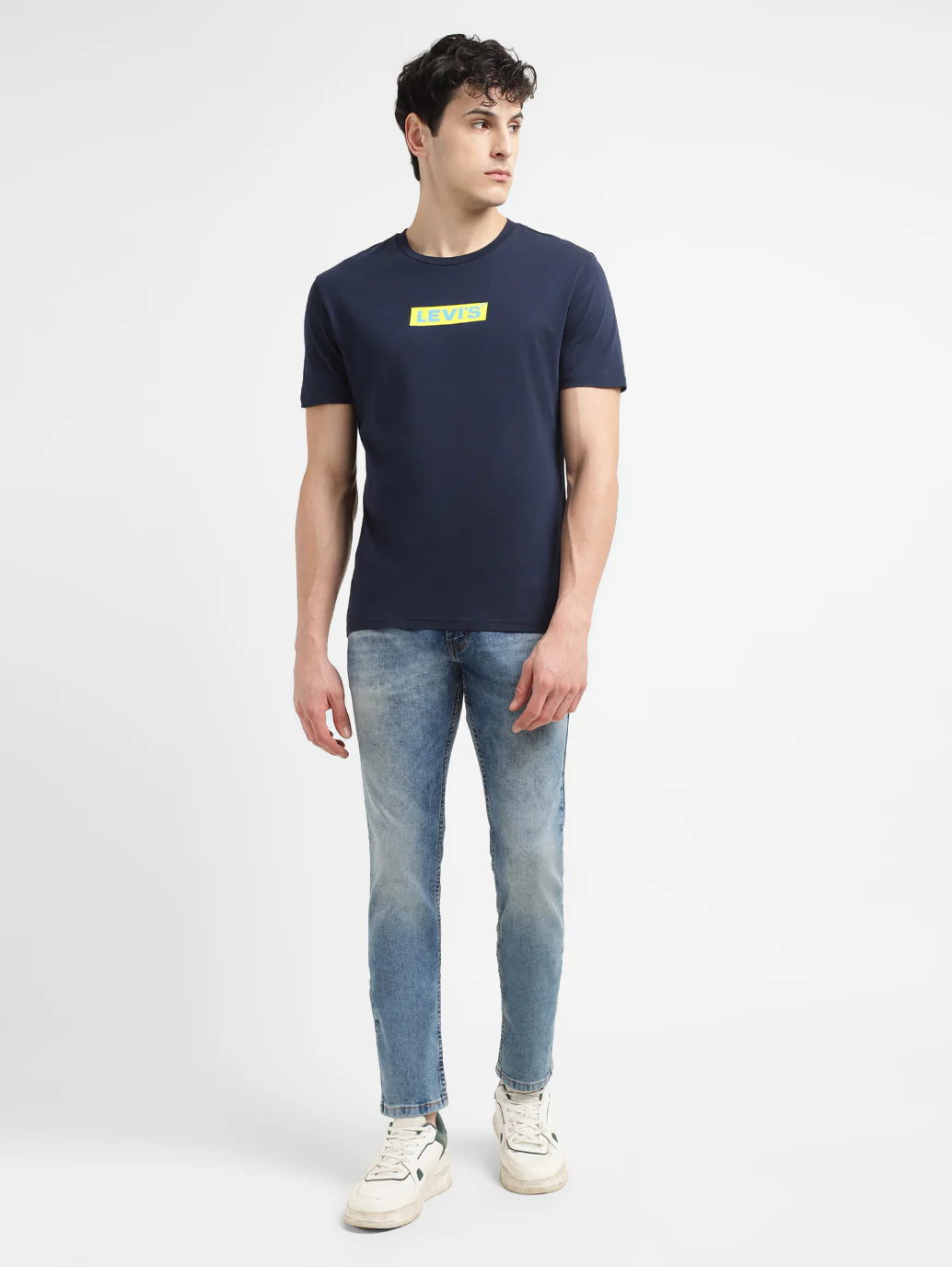 Men's 65504 Blue Skinny Fit Mid Rise Jeans - Image 7