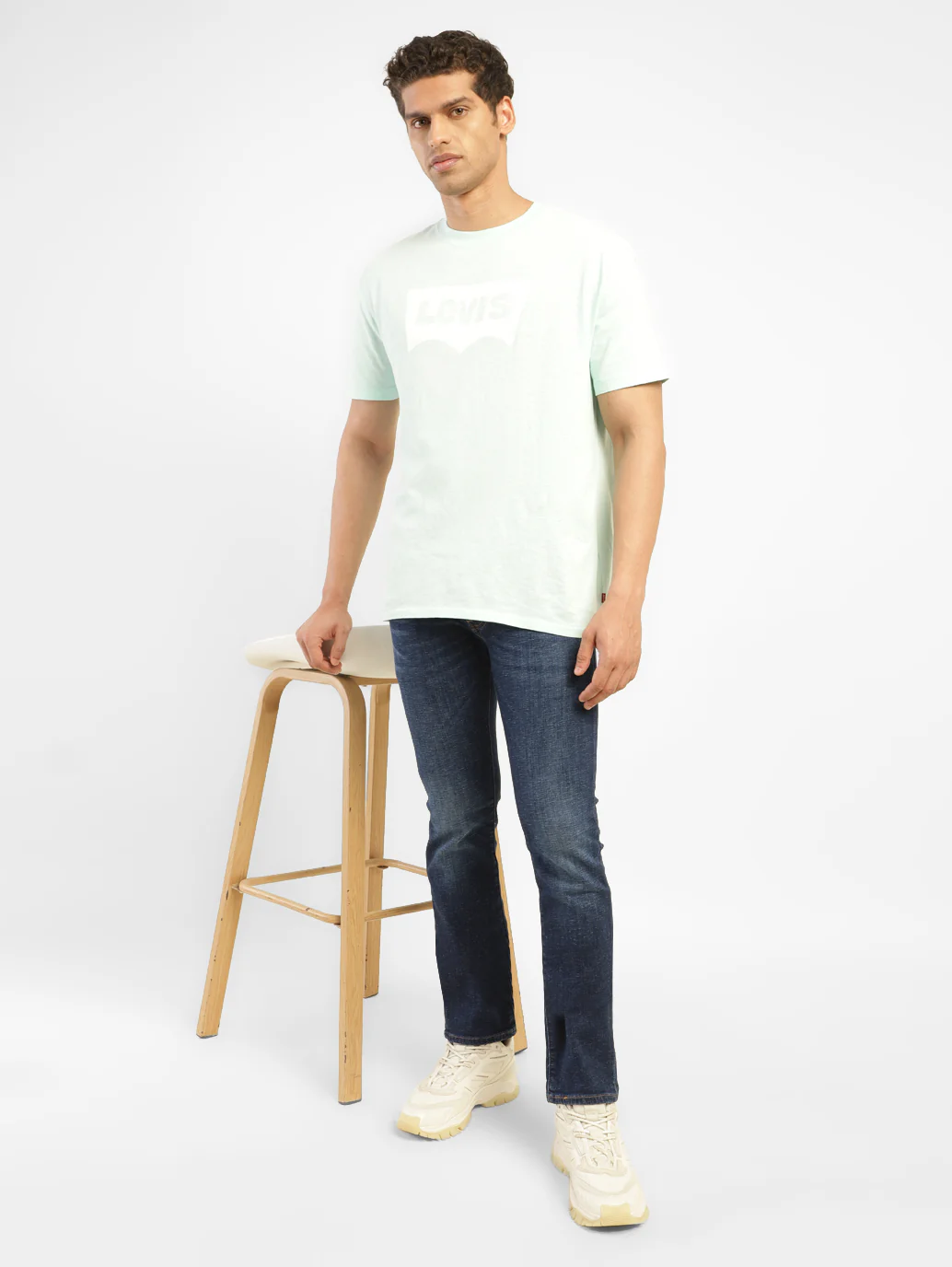 Men's 65504 Blue Skinny Fit Mid Rise Jeans