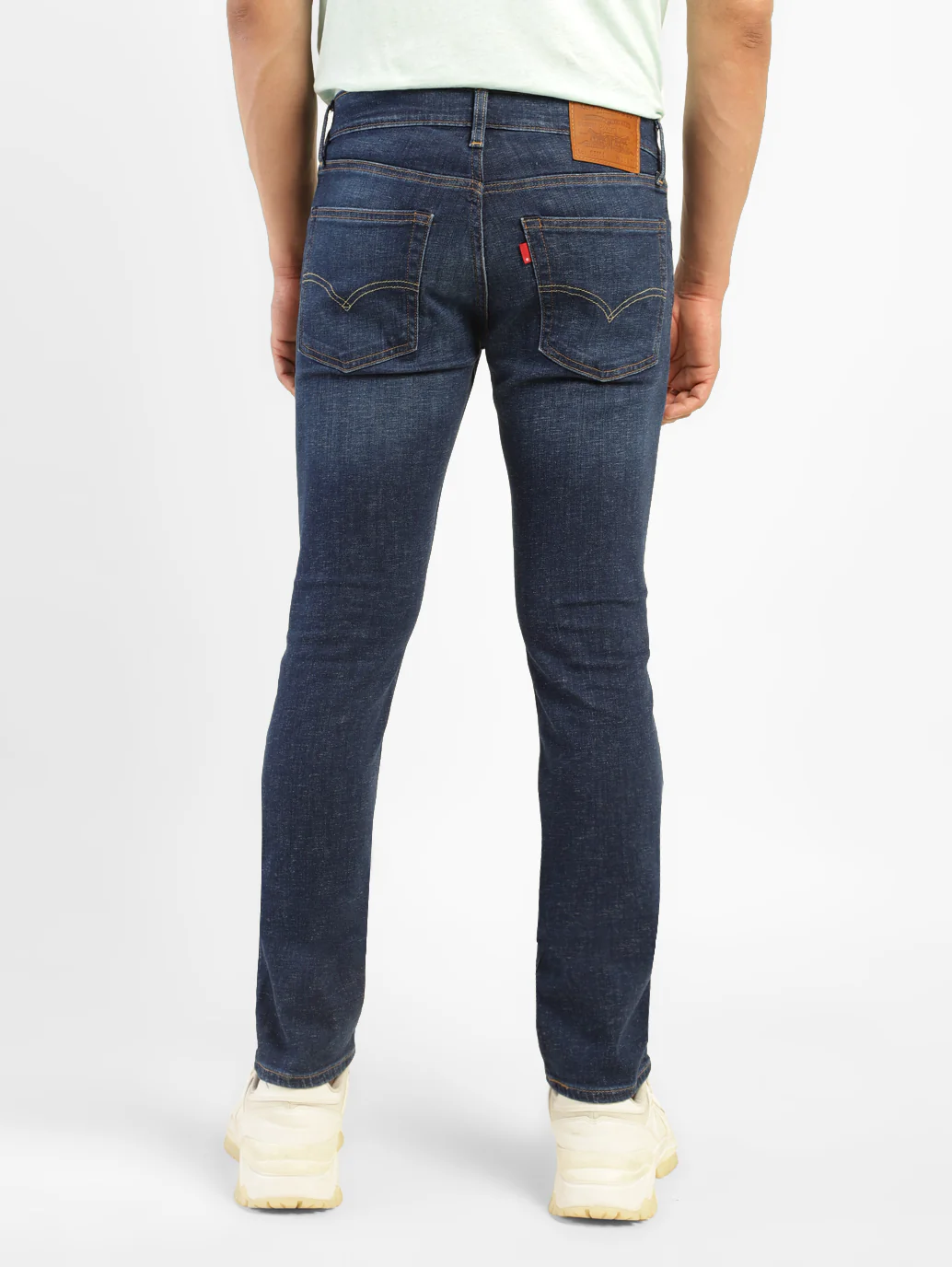 Men's 65504 Blue Skinny Fit Mid Rise Jeans - Image 2