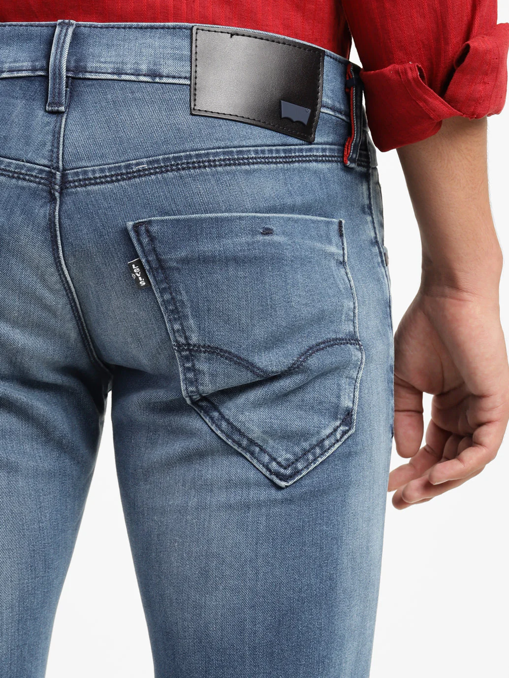 Men's Redloop 65504 Blue Skinny Fit Mid Rise Jeans - Image 7