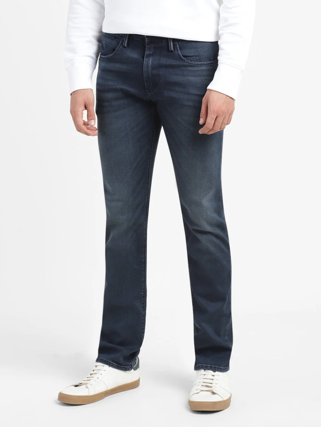 Men's Redloop 65504 Blue Skinny Fit Mid Rise Jeans