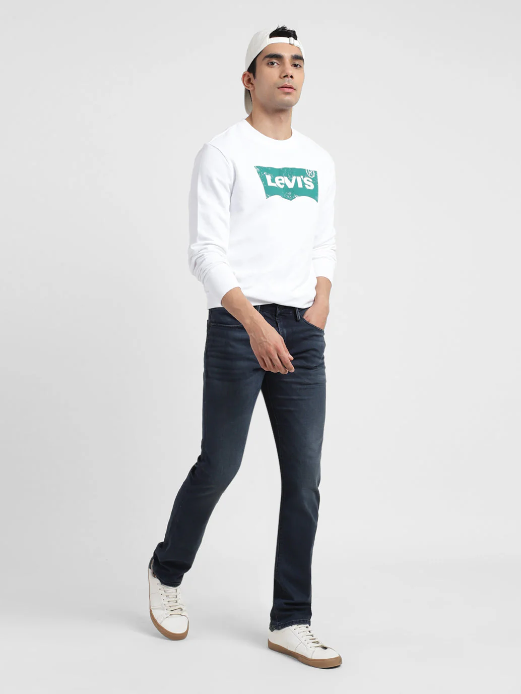 Men's Redloop 65504 Blue Skinny Fit Mid Rise Jeans - Image 2