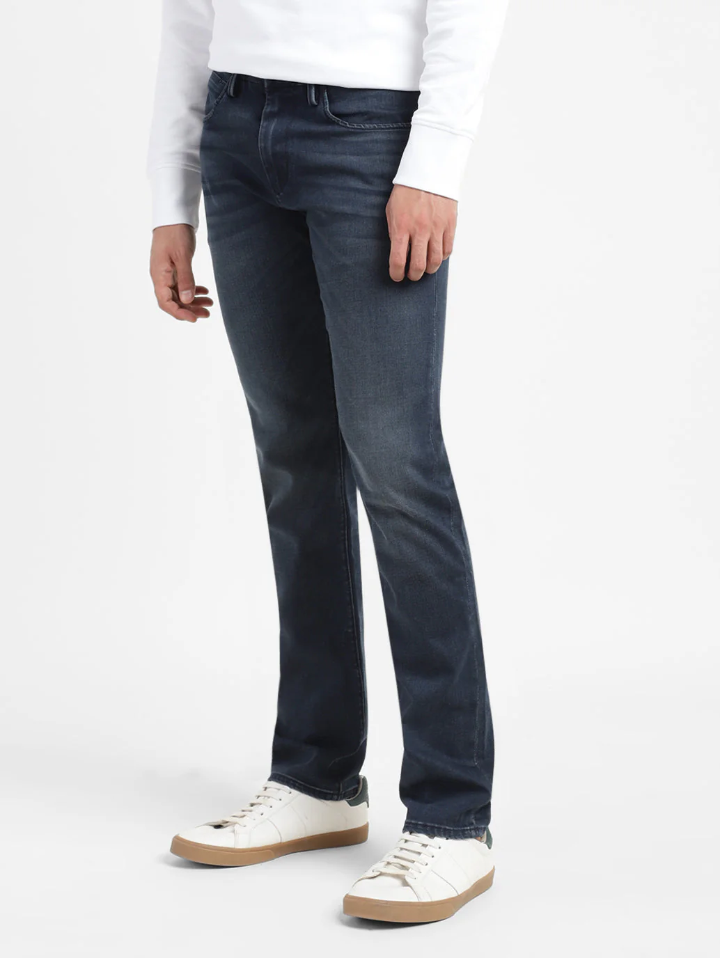 Men's Redloop 65504 Blue Skinny Fit Mid Rise Jeans - Image 4