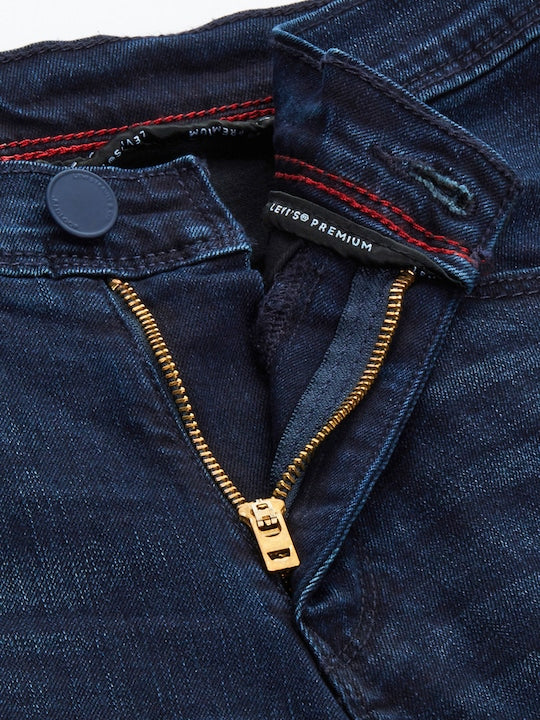 Men's Redloop 65504 Blue Skinny Fit Mid Rise Jeans - Image 5