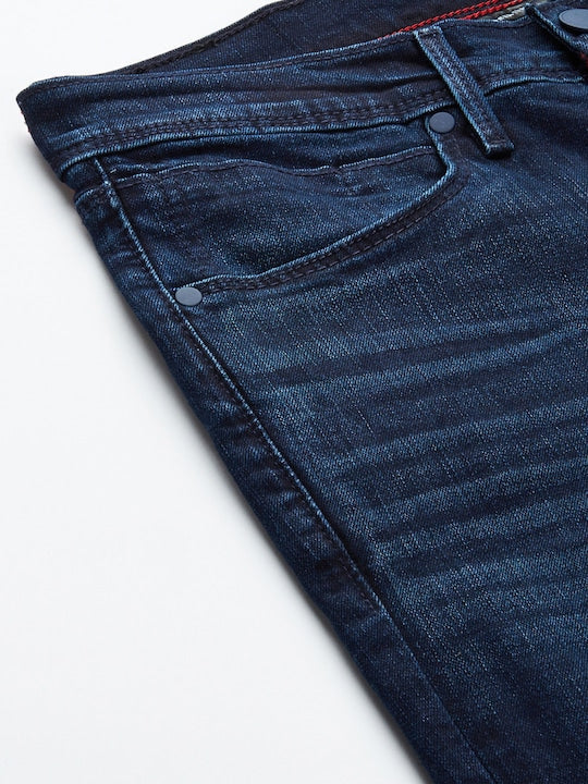 Men's Redloop 65504 Blue Skinny Fit Mid Rise Jeans - Image 6