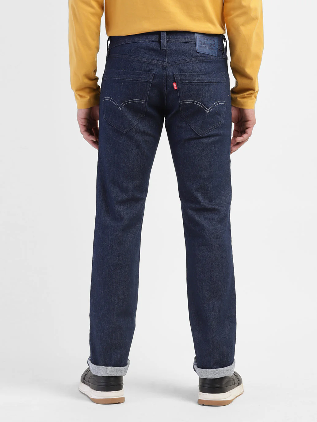 Men's 65504 Blue Skinny Fit Mid Rise Jeans - Image 3