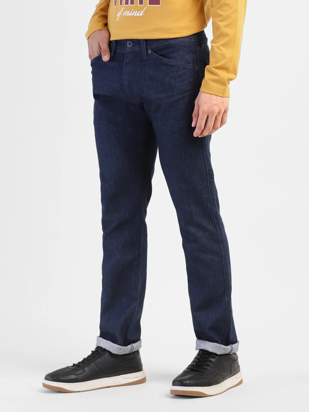 Men's 65504 Blue Skinny Fit Mid Rise Jeans - Image 4