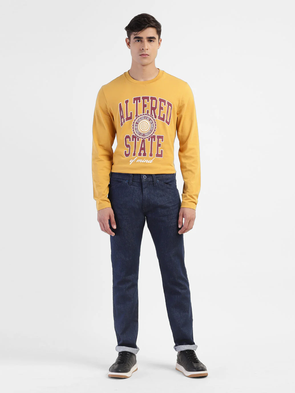 Men's 65504 Blue Skinny Fit Mid Rise Jeans - Image 5