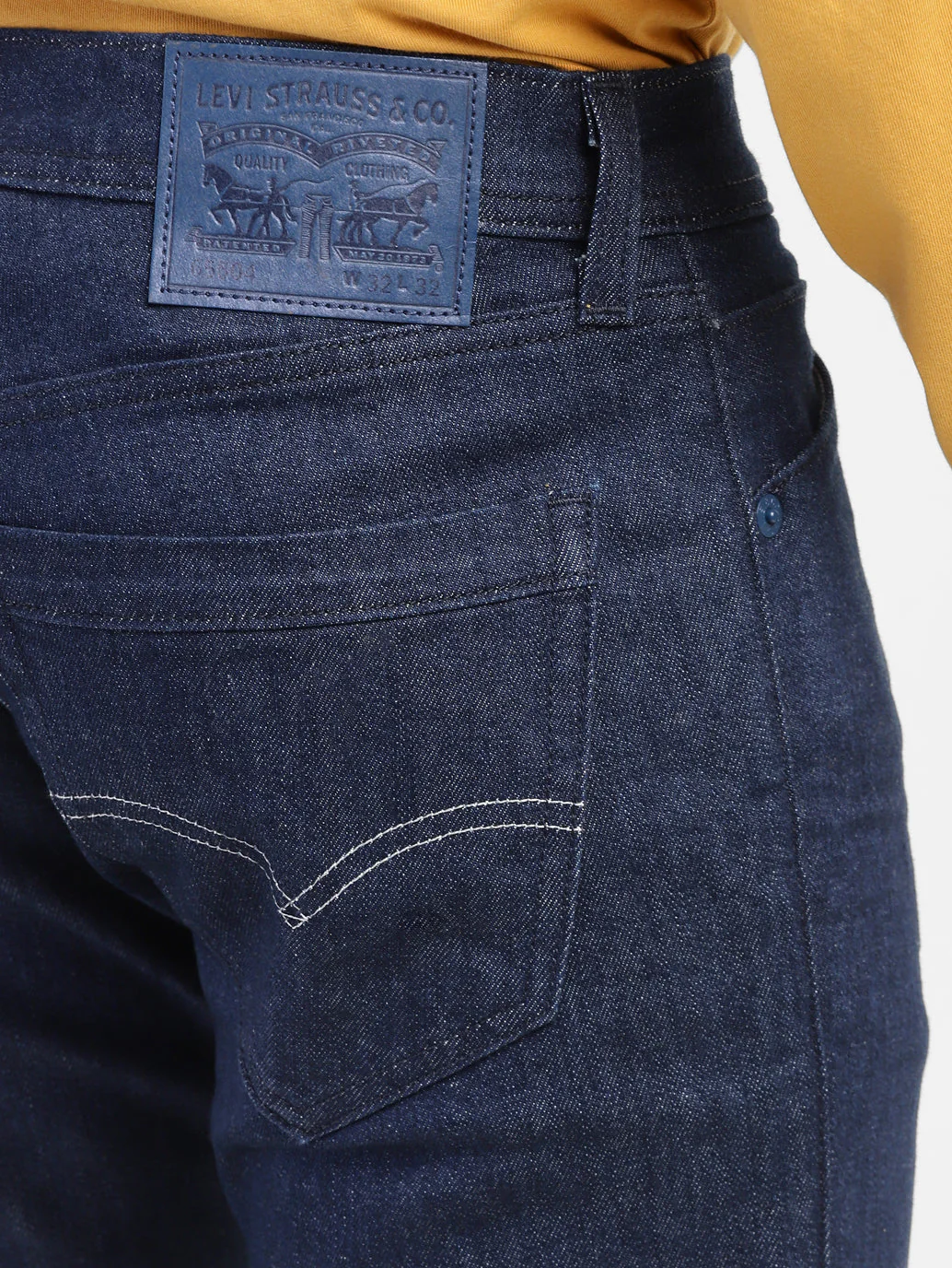 Men's 65504 Blue Skinny Fit Mid Rise Jeans - Image 7