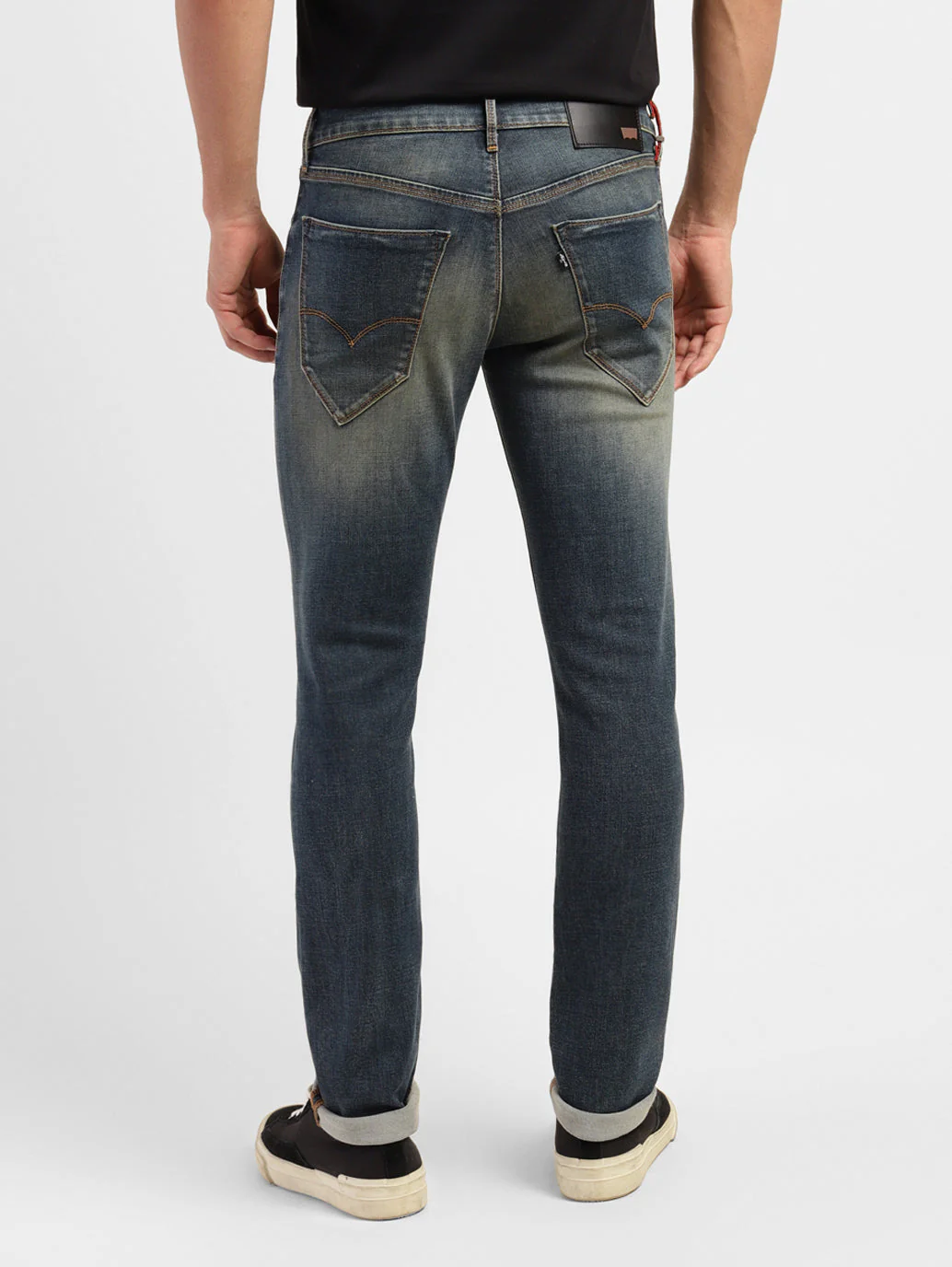 Men's Redloop 65504 Blue Skinny Fit Mid Rise Jeans - Image 3
