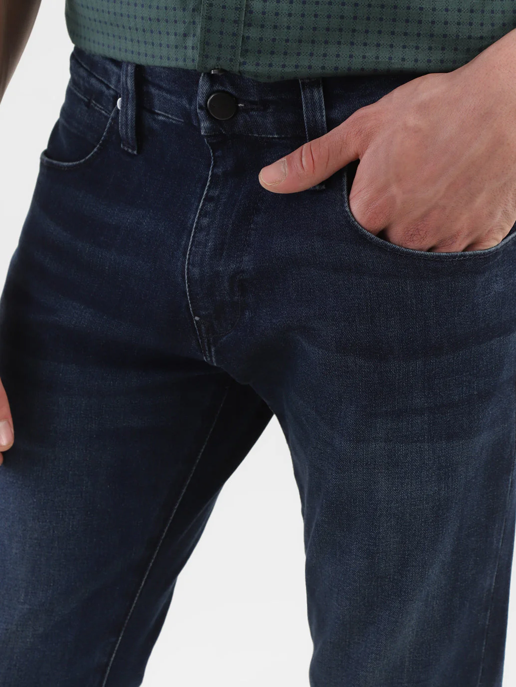 Men's Redloop 65504 Blue Skinny Fit Mid Rise Jeans - Image 5