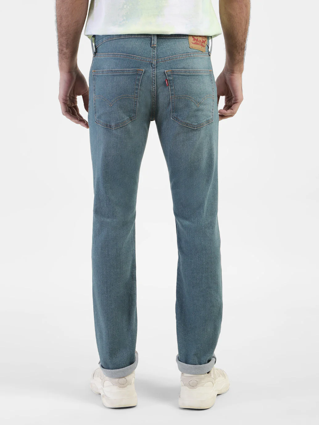 Men's 65504 Blue Skinny Fit Mid Rise Jeans - Image 3