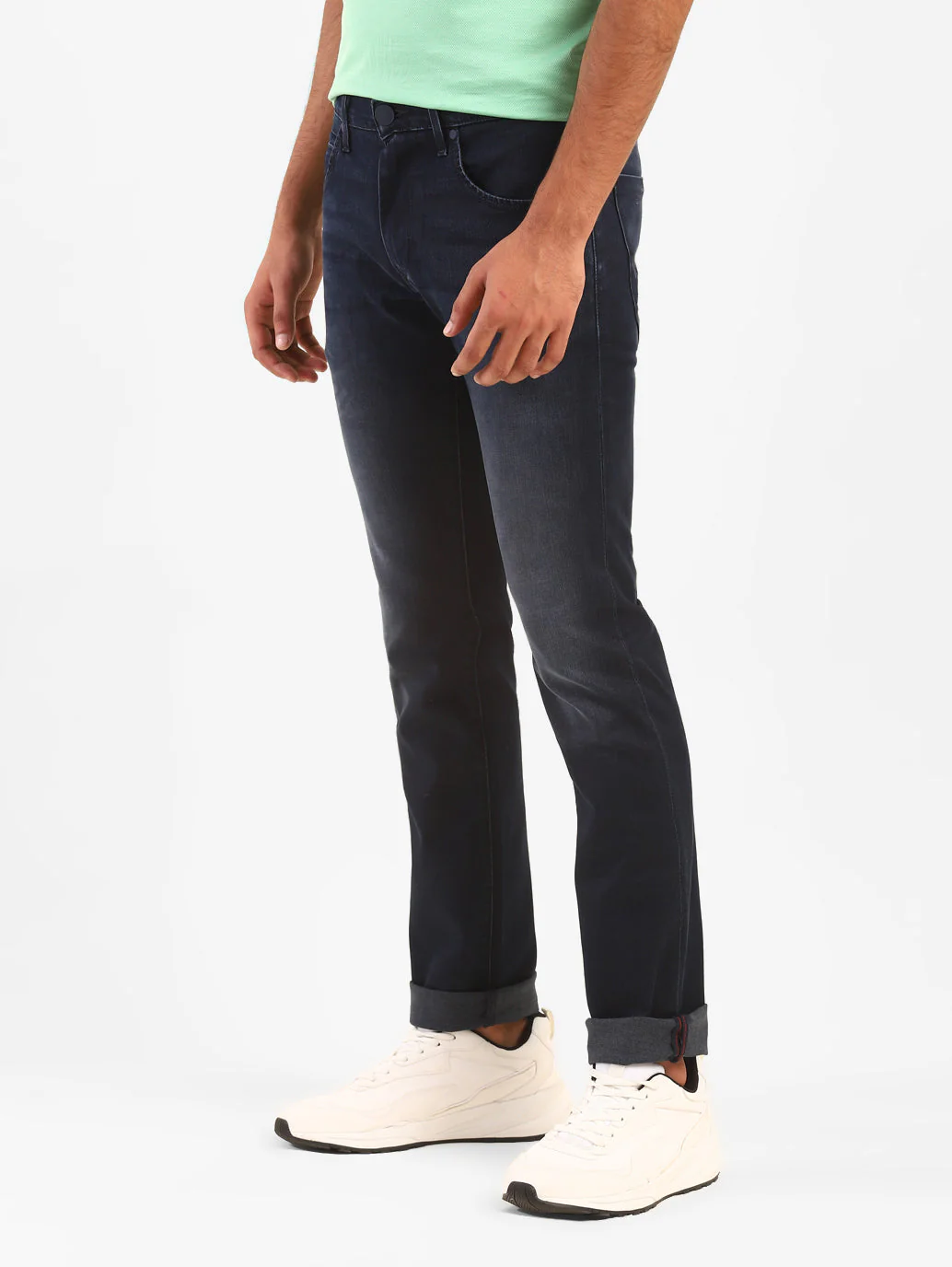 Men's Redloop 65504 Blue Skinny Fit Mid Rise Jeans - Image 3