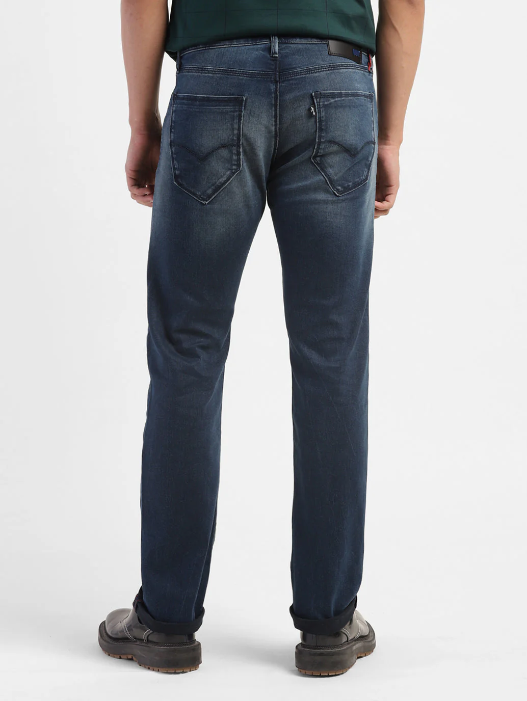 Men's Redloop 65504 Blue Skinny Fit Mid Rise Jeans - Image 3