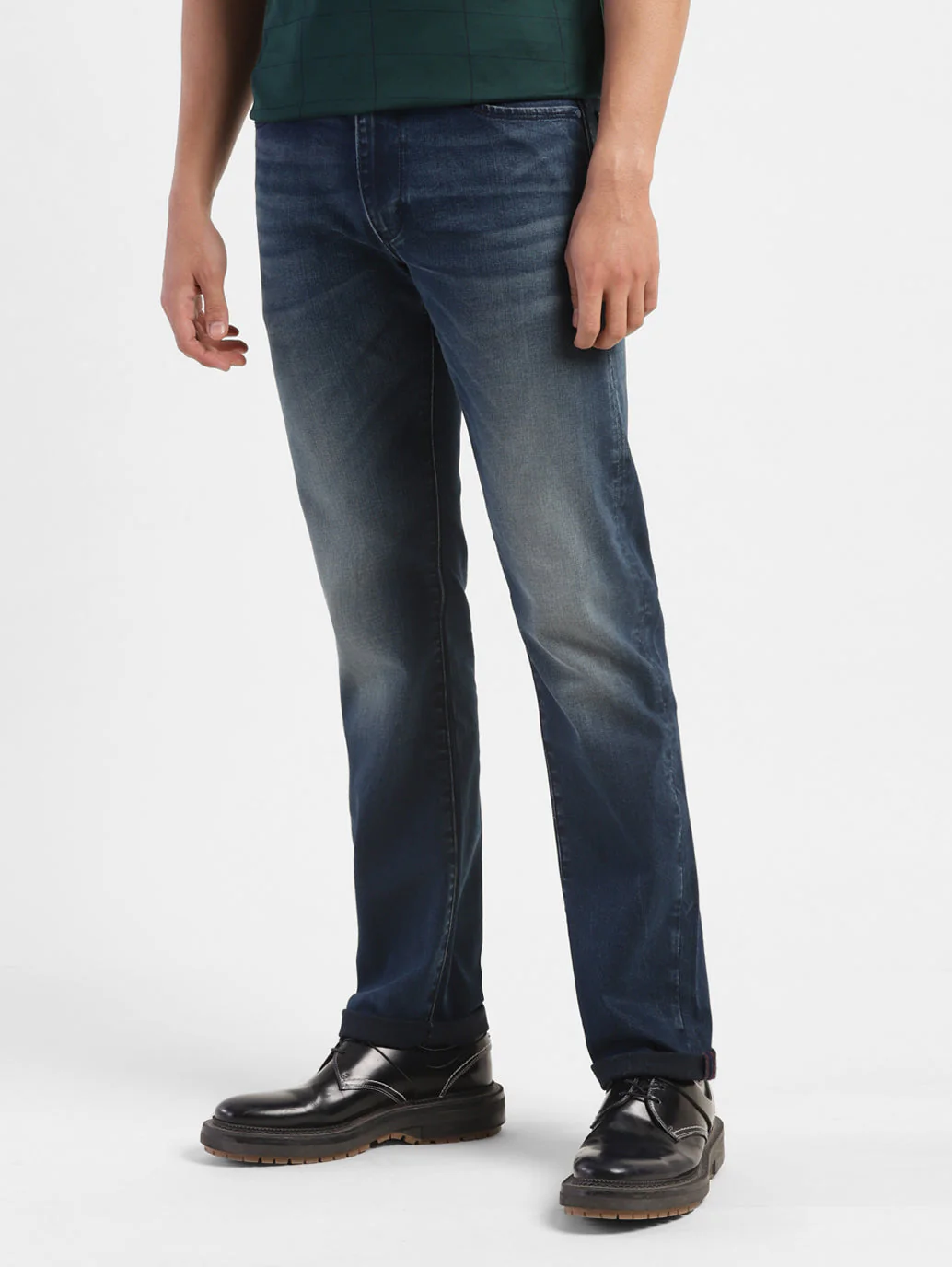 Men's Redloop 65504 Blue Skinny Fit Mid Rise Jeans - Image 4