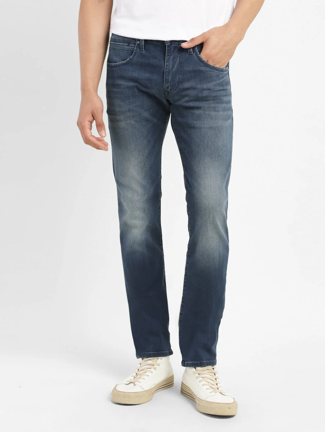 Men's Redloop 65504 Blue Skinny Fit Mid Rise Jeans - Image 2