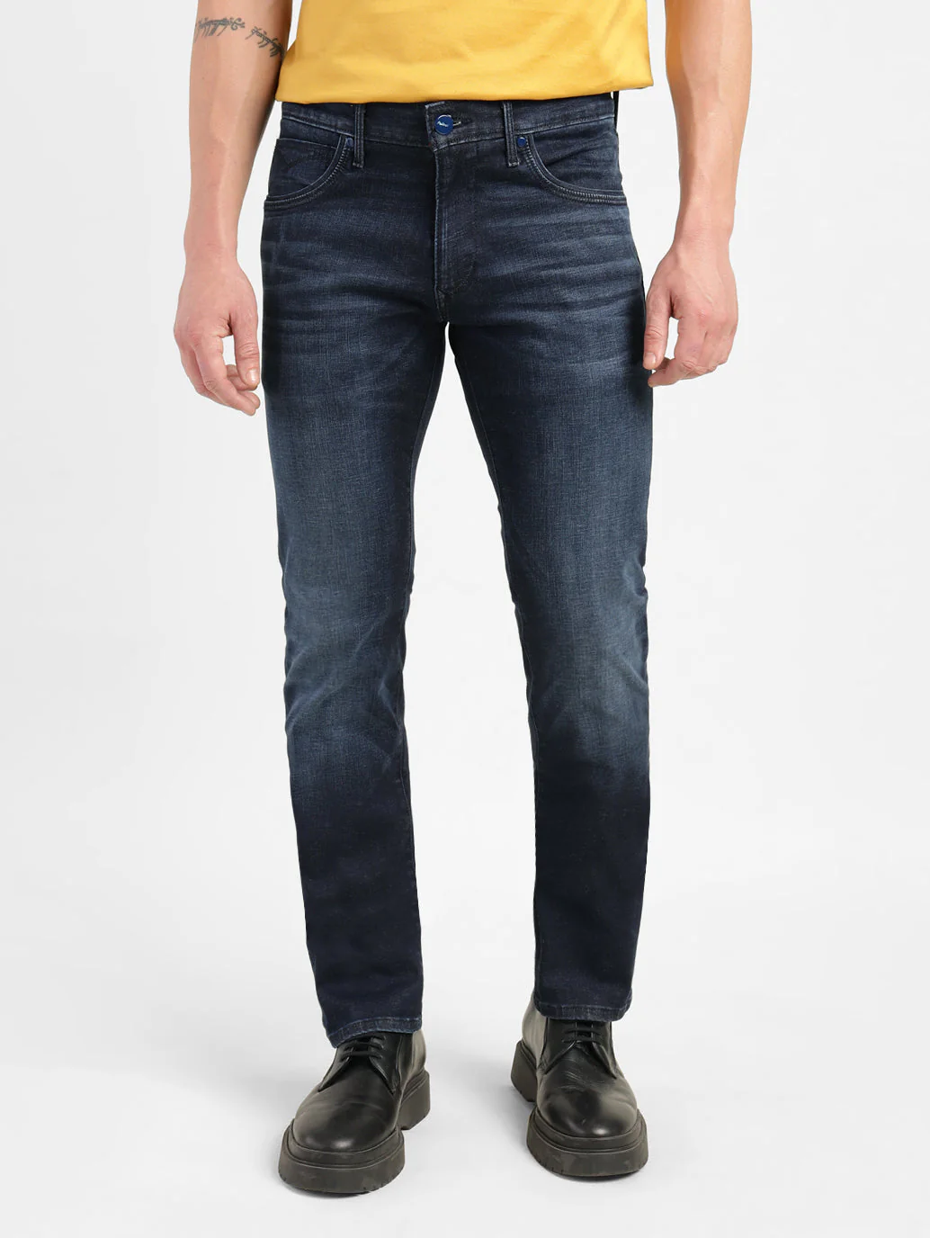 Men's Redloop 65504 Blue Skinny Fit Mid Rise Jeans