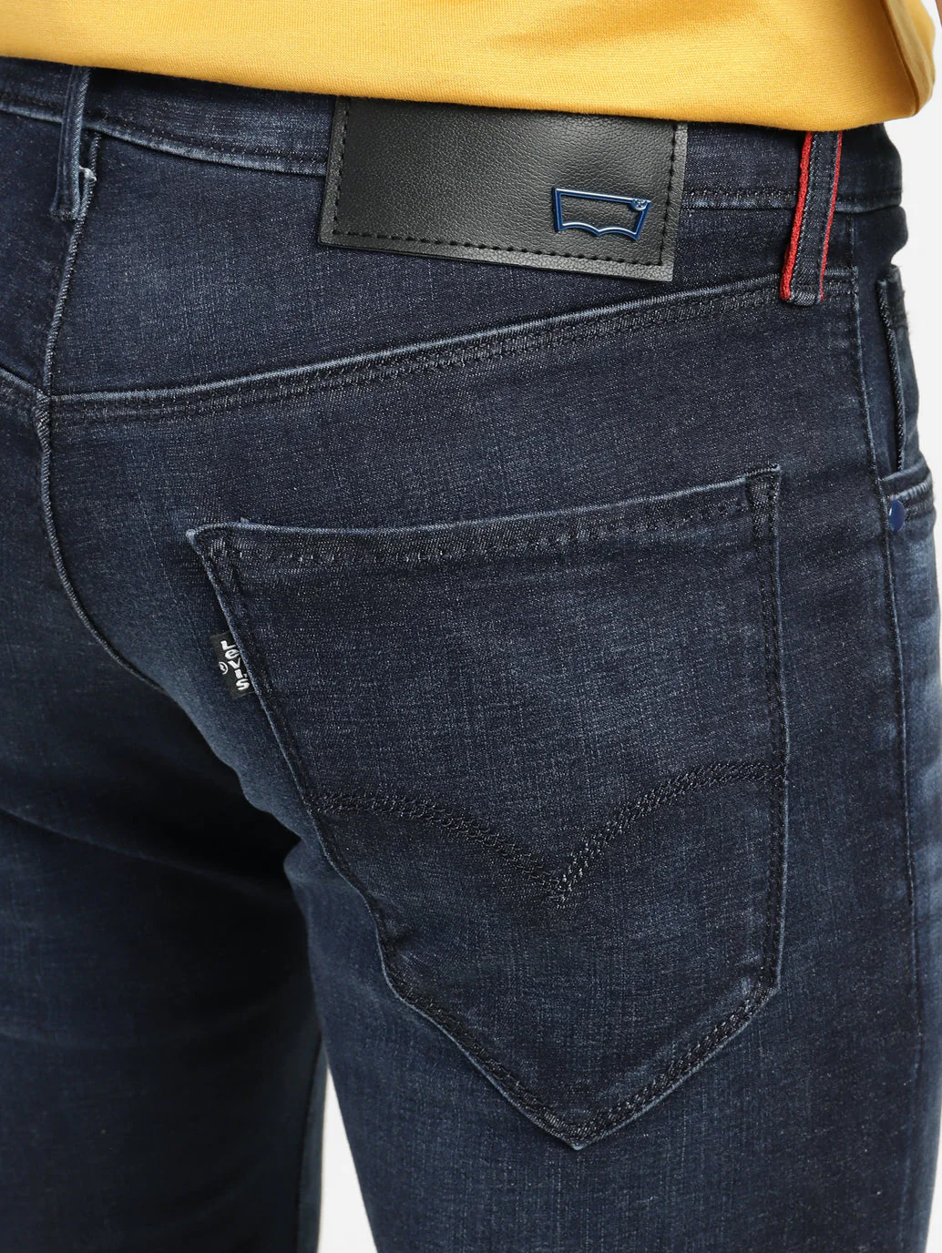 Men's Redloop 65504 Blue Skinny Fit Mid Rise Jeans - Image 6