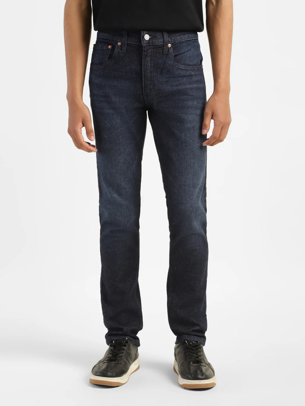 Men's 65504 Indigo Skinny Fit Mid Rise Jeans