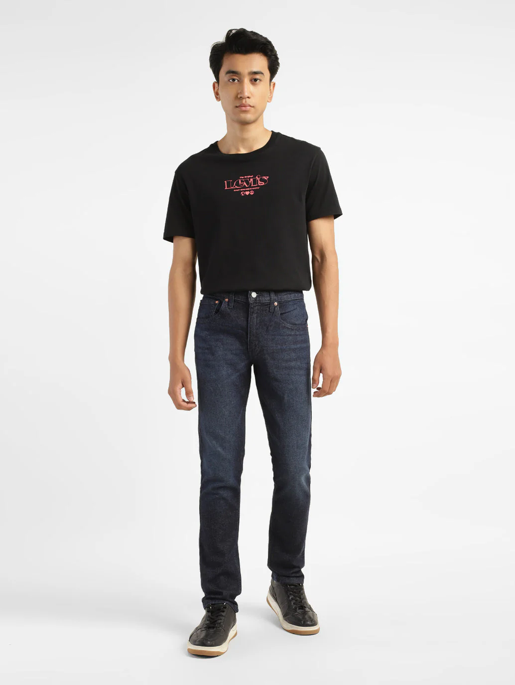 Men's 65504 Indigo Skinny Fit Mid Rise Jeans - Image 2