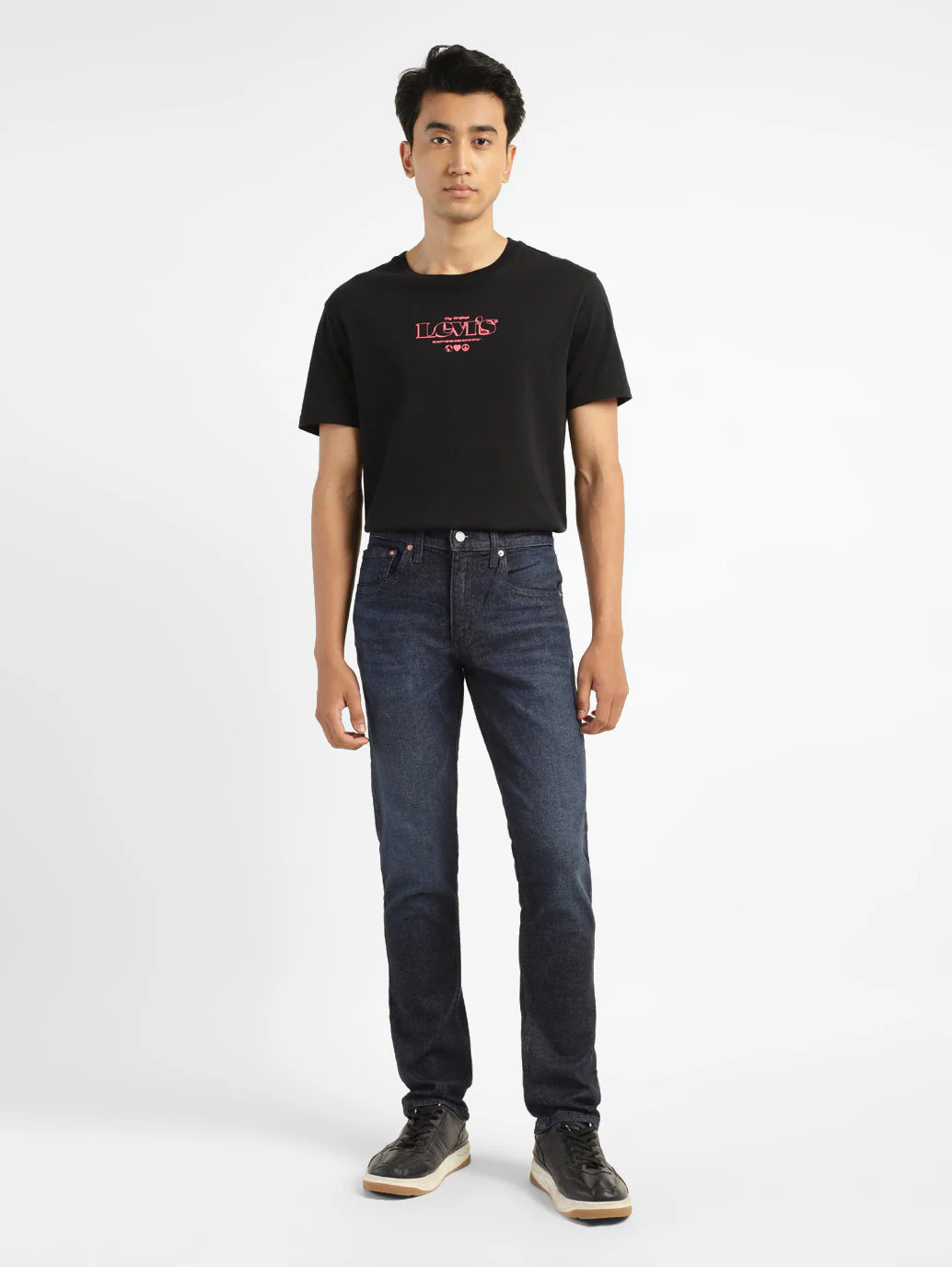 Men's 65504 Indigo Skinny Fit Mid Rise Jeans - Image 7